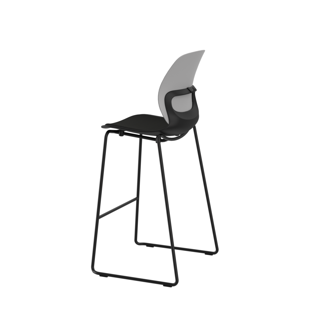 SILLA TOFI BLACK/ WHITE