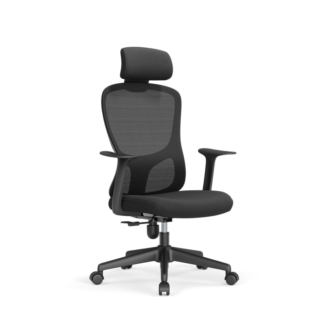 SILLA EVEREST BLACK CON CABECERA