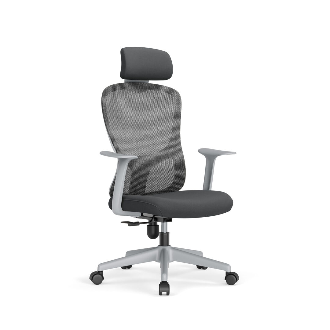 SILLA EVEREST GREY CON CABECERA
